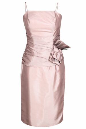 Официална рокля от тафта - светло розово