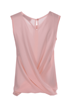 Ефирна розова лятна блуза без ръкав