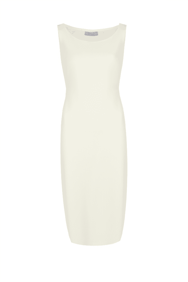 Елегантна макси дамска рокля в бяло и черно