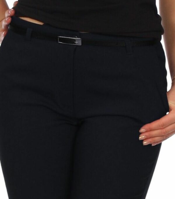 Черен дълъг тесен дамски панталон
