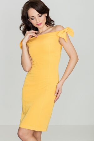 Жълта рокля GL22K028