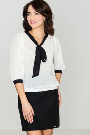 Бяла дамска блуза GL22K034