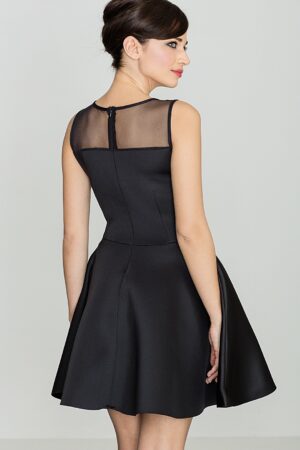 Черна рокля с тюл GL22K238