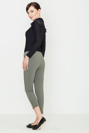 Дамски панталон цвят маслина GL22K372