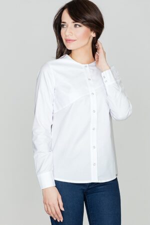 Дамска бяла риза GL22K391
