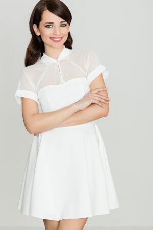 Къса бяла рокля GL22K399