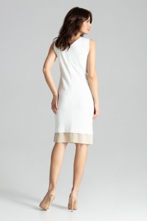 Бяла рокля GL22L016 платки шифон