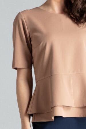 Кафява дамска блуза GL22L026