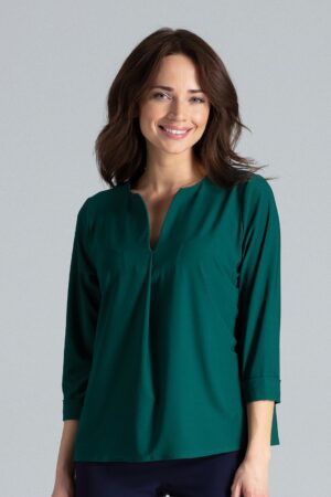 Зелена дамска блуза GL22L035