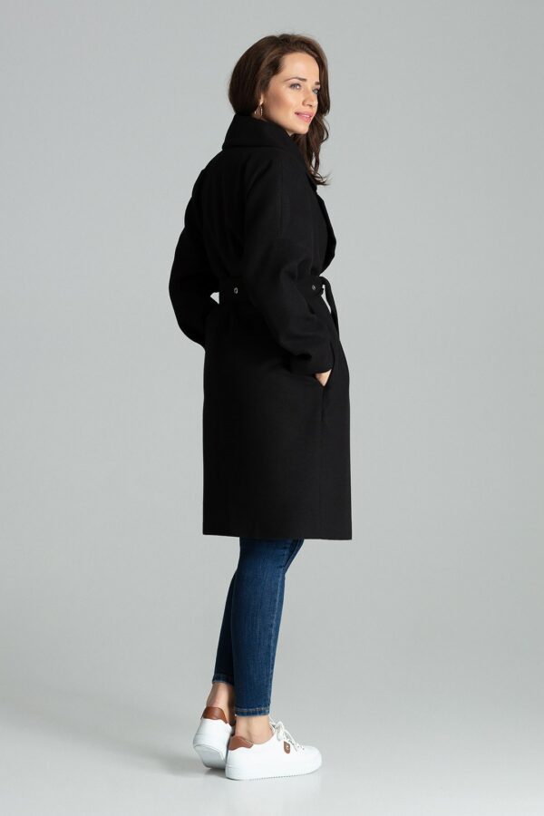 Черно дамско палто GL22L054
