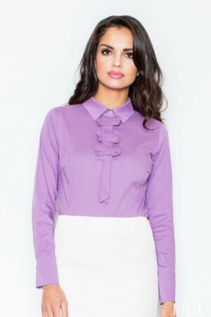 Бледо лилава дамска блуза GF2M001