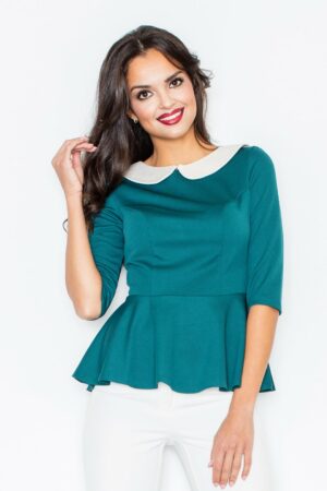 Зелена дамска блуза GF2M161