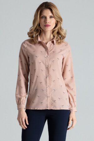 Дамска риза GF2M284 розова птици