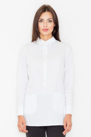Дамска риза GF2M493 бяла