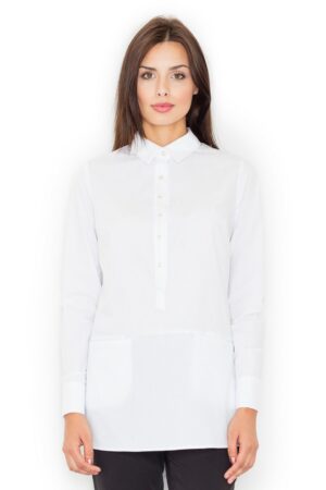 Дамска риза GF2M493 бяла