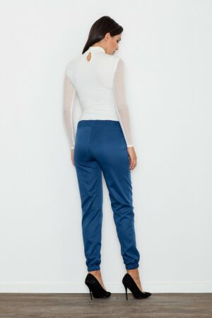 Дамски панталон с ластик GF2M556 син