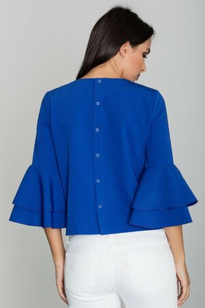 Синя дамска блуза GF2M565