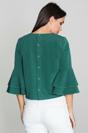 Зелена дамска блуза GF2M565