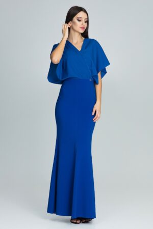 Дълга рокля GF2M577 синя