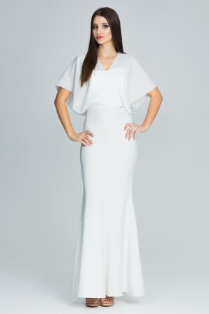 Дълга рокля GF2M577 бяла