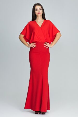Дълга рокля GF2M577 червена