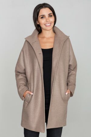 Кафяво дамско палто GF2M589