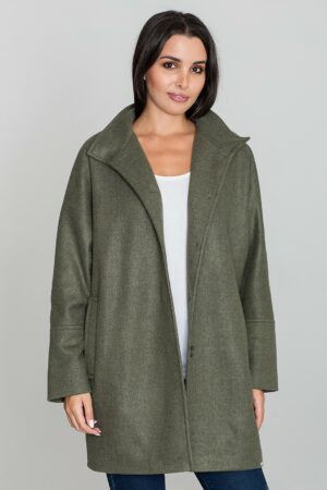 Зелено дамско палто GF2M589
