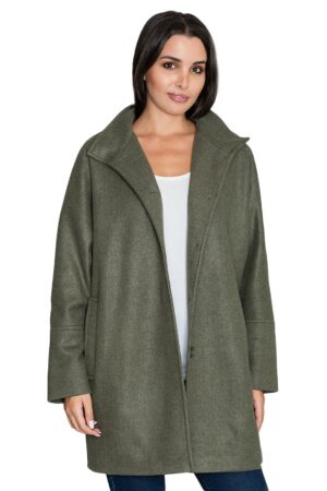 Зелено дамско палто GF2M589