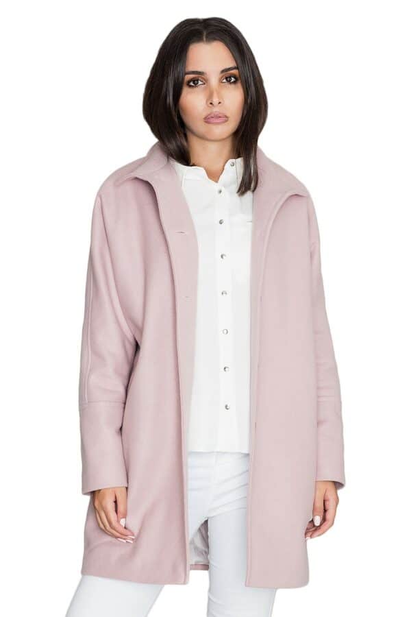 Розово дамско палто GF2M589