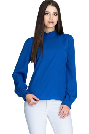 Синя дамска блуза GF2M595