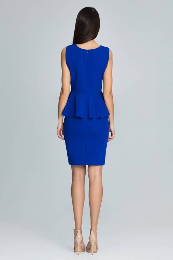 Елегантен комплект блуза и пола GF2M605 светло синьо