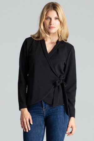Черна дамска блуза GF2M692