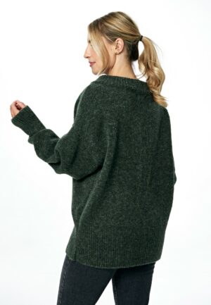 Пуловер GF2M882 тъмно зелен