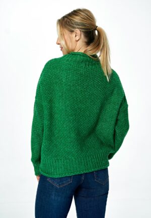Зелен пуловер GF2M886