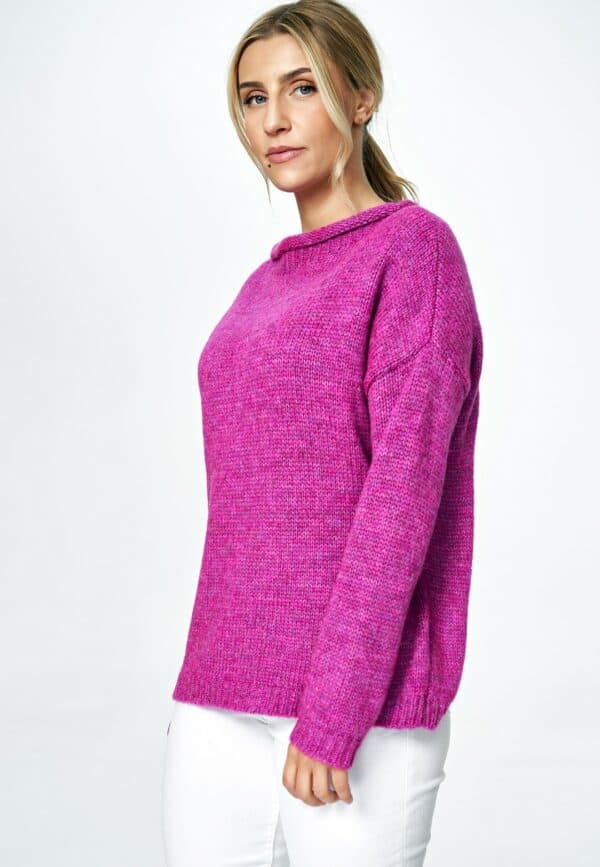 Дамски пуловер GF2M888 цикламен