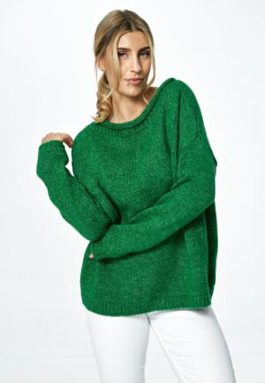 Дамски пуловер GF2M888 зелен