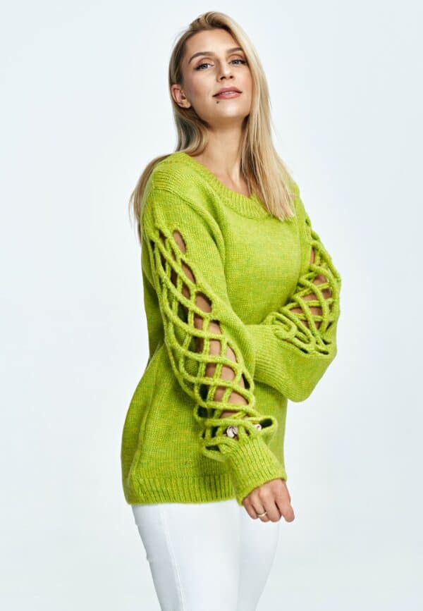 Дамски пуловер GF2M908 цвят лайм