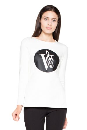 Бяла блуза с щампа GV4VT014