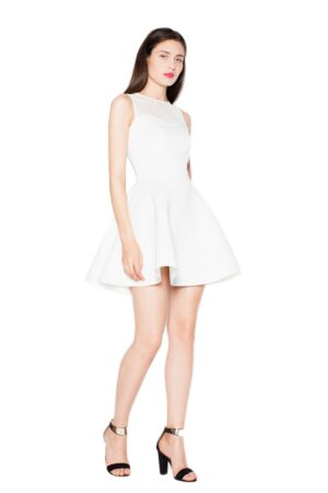 Къса бяла рокля GV4VT076