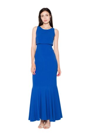 Синя дълга рокля GV4VT090