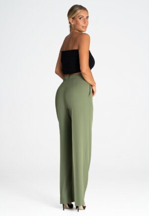 Зелен широк панталон M949