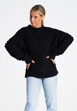Черен пуловер M982