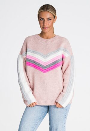 Пуловер светло розово M983