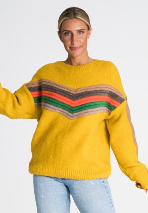 Пуловер горчица M983