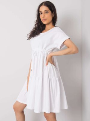 Бяла ежедневна рокля Sebille RUE PARIS