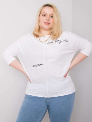 Памучна дамска бяла блуза Filippa
