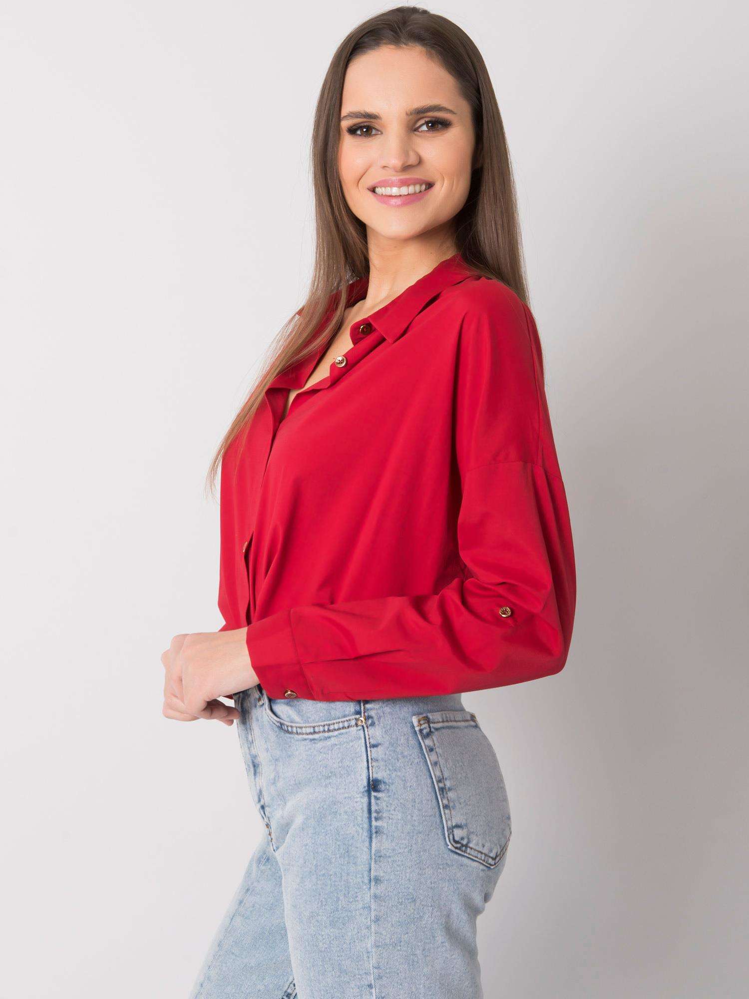 Бордо класическа риза Camila - Image 2