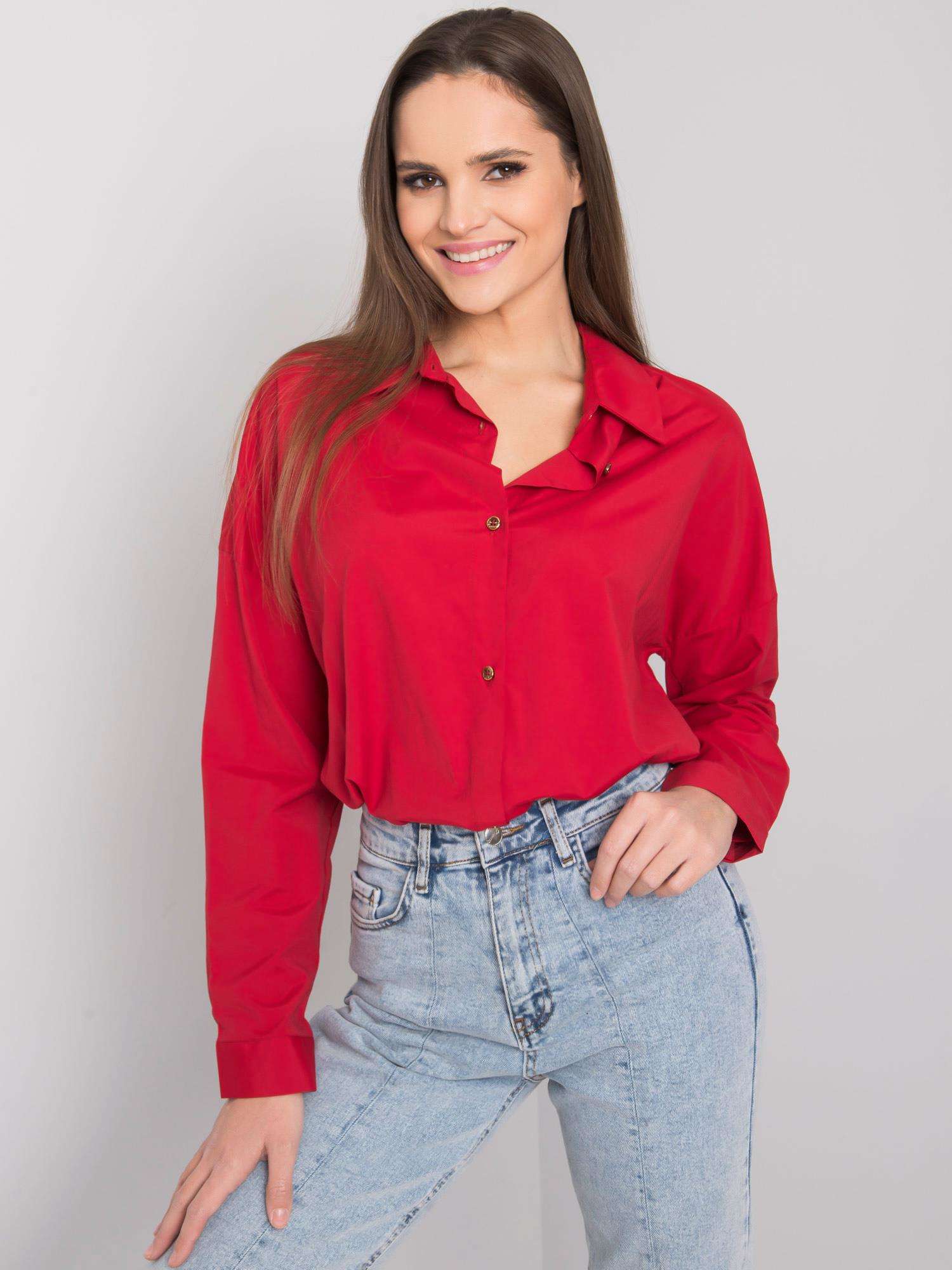 Бордо класическа риза Camila - Image 4