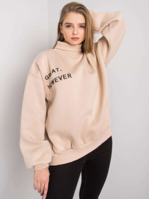 Ватирана oversize блуза Kelly бежова