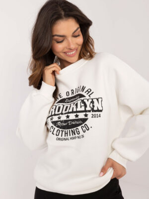 Ватиран суичър щампа Brooklyn екрю
